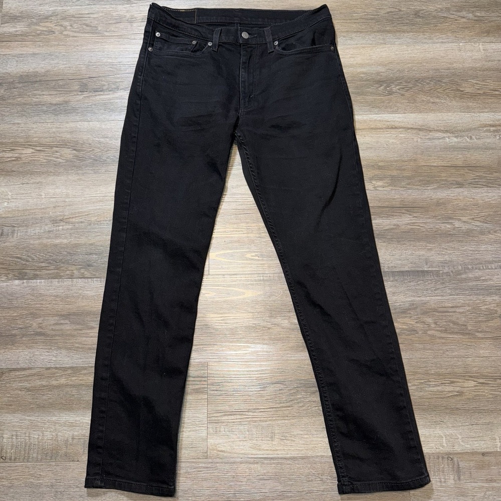 Levi's 511 Slim Fit Jeans Mens 34W x 32L Black Classic 5-Pocket Design